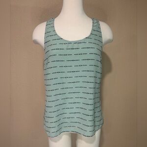 Pendleton Mint Green Patterned Tank Top